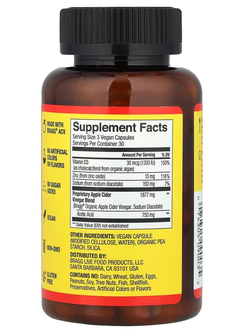 Bragg Apple cider vinegar, 90 capsules - Image 2
