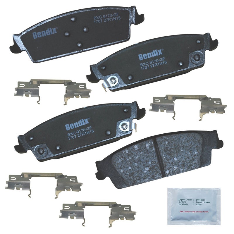 Bendix Priority1 CFC1707 Ceramic Rear Brake Pads for Select Models Cadillac Escalade,Escalade ESV,Chevrolet Cheyenne,Silverado 1500,1500 LD,Suburban,Tahoe,GMC Sierra,Sierra Limited,Yukon,Yukon XL - Image 3