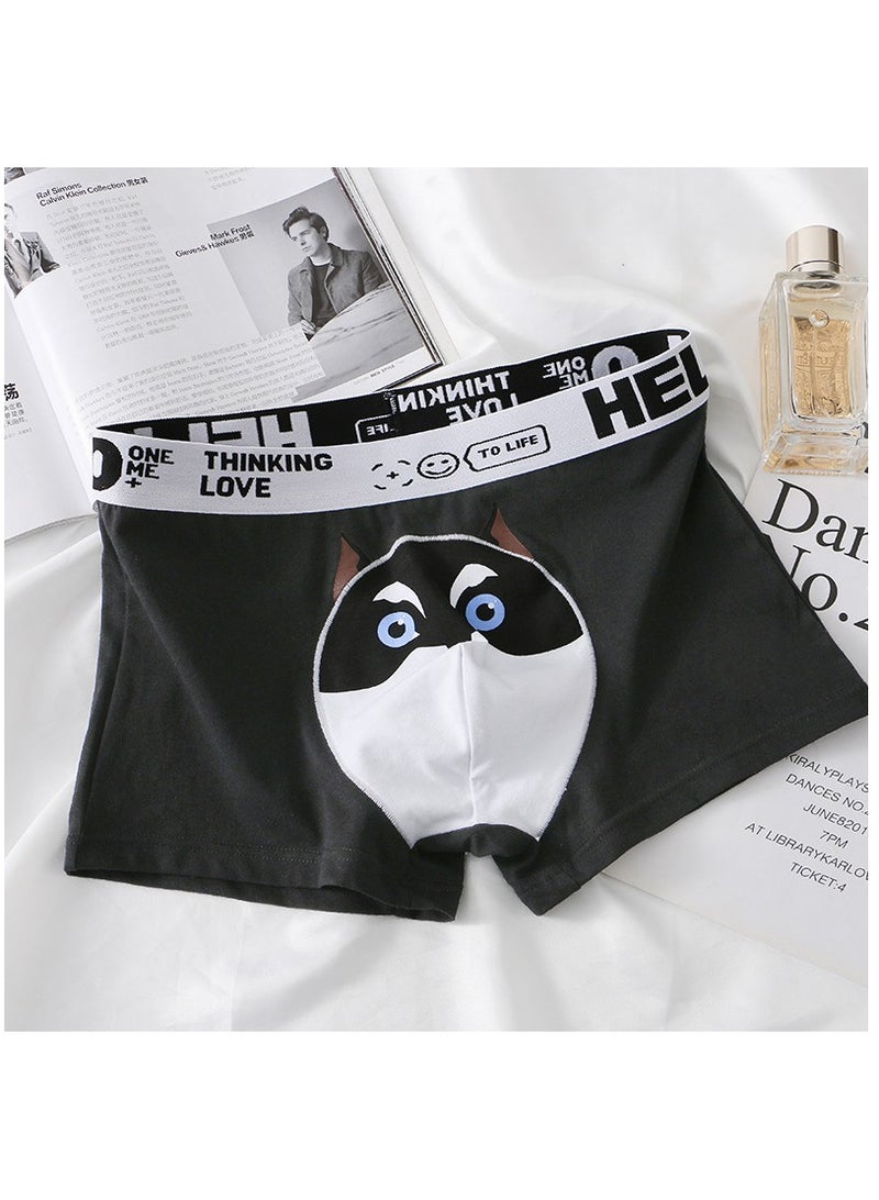 Boxed Men's Printed Breathable Four Corner Underwear Of 4 Pieces  - Image 5