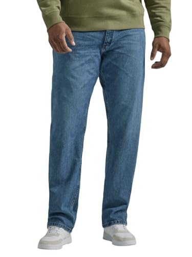 Lee Men's Big & Tall Legendary Relaxed Straight Jean, True Blue, 48W x 34L - Image 5