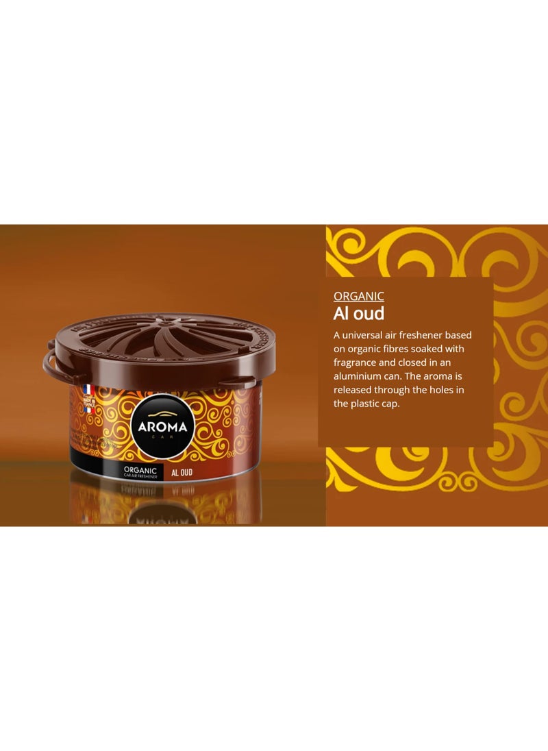 Aroma Aroma France Organic Can AL Oud Long Lasting Air Freshener For Car, Home, And Office  - Image 2