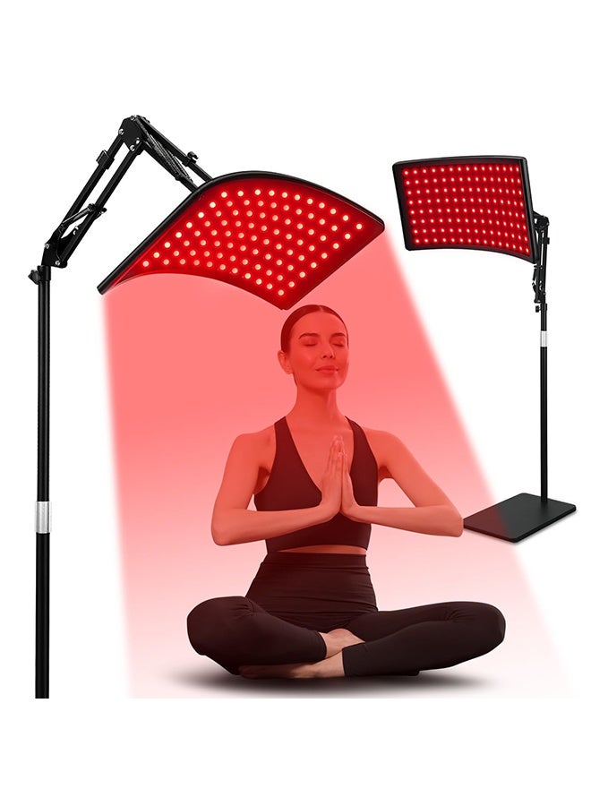 والالا مصباح أرضي للعلاج بالضوء الأحمر للوجه والجسم، مصباح علاج بالأشعة تحت الحمراء مع حامل، جهاز ضوء LED بالأشعة تحت الحمراء 660 نانومتر و850 نانومتر للجسم - Image 1