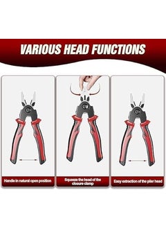 RAMPKD RAMPKD Wire Stripper and Cutter Pliers Tools For Electricians 5in1 Multifunctional Wire and Cable 5 Interchangeable Stripping Cutting Winding Crimping Precision Stainless Stee Hand Tool2024  - Image 5