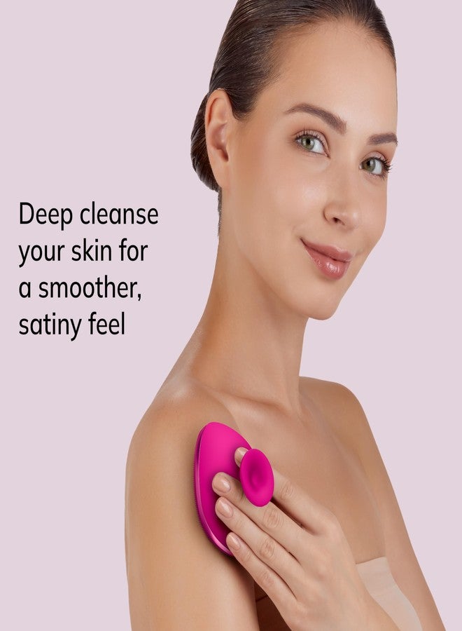 GESKE Body Brush | 4 in 1 | Design with Metal Ring | Cleansing Brush for the Entire Body | Professional Deep Cleaning | Soft Silicone Bristles | Ergonomic Two-Finger Design - Image 3