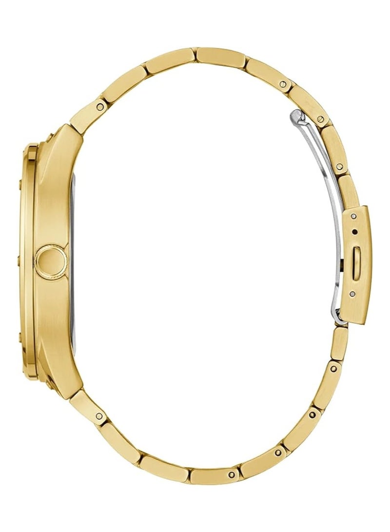 GUESS ساعة جيس للرجال 44 ملم سكوب شامبانيا ستانلس ستيل انالوج بعقارب - GW0454G2 - Image 4