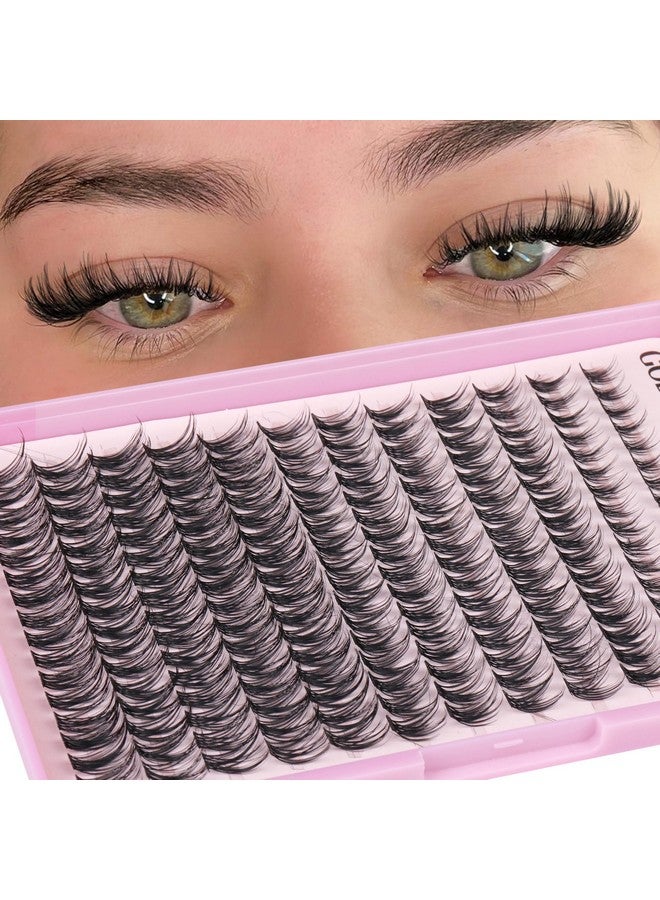 Goddvenus Goddvenus Lash Clusters Kit Wispy Lash Extension Kit Waterproof Lashes Clusters DIY Eyelash Clusters Kit with Natural Individual Eyelashes, Lashes Glue Bond and Seal and Lash Tweezers (D Curl 192pcs) - Image 4