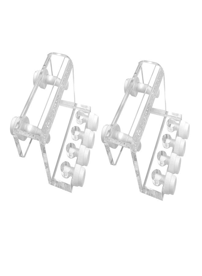 Weramics Acrylic Aquarium Soft Tube Fixture Holder for Holding Doing Pump Soft Hose (2 Pieces) - Image 1