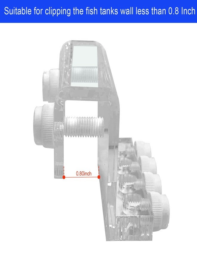 Weramics Acrylic Aquarium Soft Tube Fixture Holder for Holding Doing Pump Soft Hose (2 Pieces) - Image 2