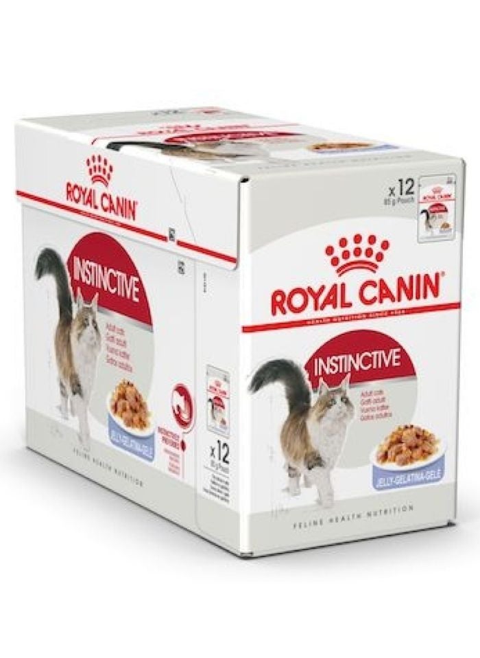 ROYAL CANIN Feline Health Nutrition Instinctive Adult Cats Jelly (WET FOOD - Pouches) 12 x 85g  - Image 5
