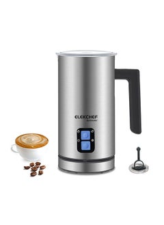 ELEKCHEF Milk Frother 4-in-1 Electric Milk Steamer 300ml Automatic Hot ...