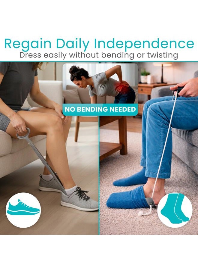 VIVE Sock & Shoe Assist Kit One Size Gray - Image 3