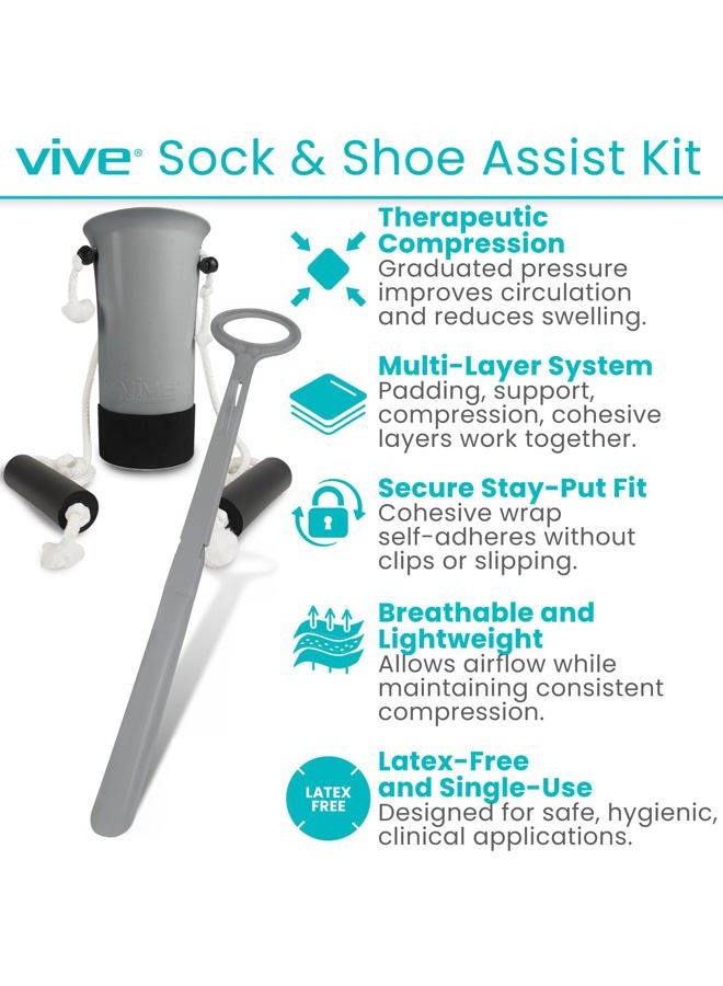 VIVE Sock & Shoe Assist Kit One Size Gray - Image 2