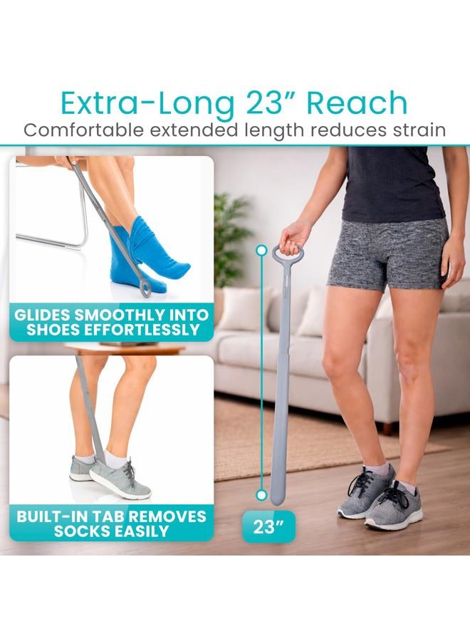 VIVE Sock & Shoe Assist Kit One Size Gray - Image 5