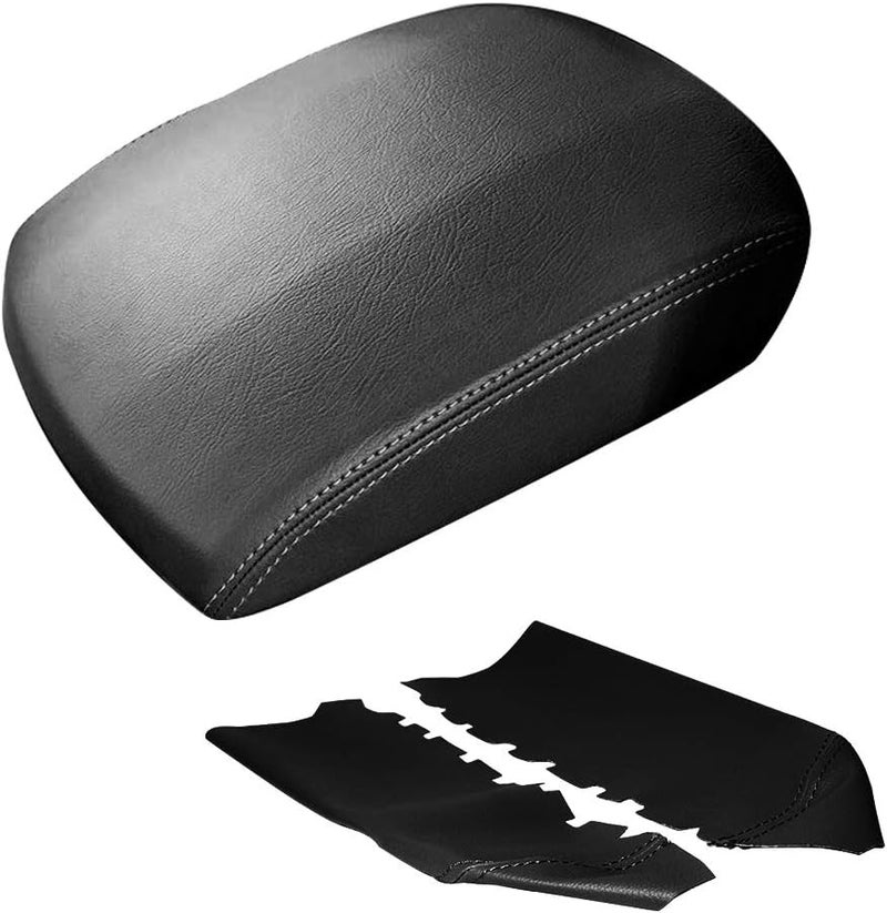 A ABIGAIL غطاء بديل لمسند الذراع لكونسول الوسط A ABIGAIL لهوندا بايلوت (2009-2015) - جلد أسود - Image 1