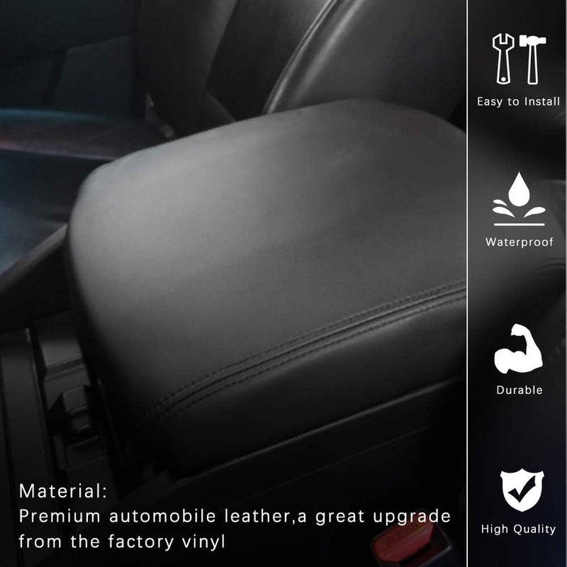 A ABIGAIL غطاء بديل لمسند الذراع لكونسول الوسط A ABIGAIL لهوندا بايلوت (2009-2015) - جلد أسود - Image 2