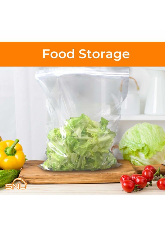 SNL Quality Zipper Lock Reclosable Clear Disposable Plastic Bags, Strong | Assorted Large Bag Sizes - 6" X9", 8" X 10", 9" X 12", 10" X 13" - 2 MIL - 400 Bags - Image 5