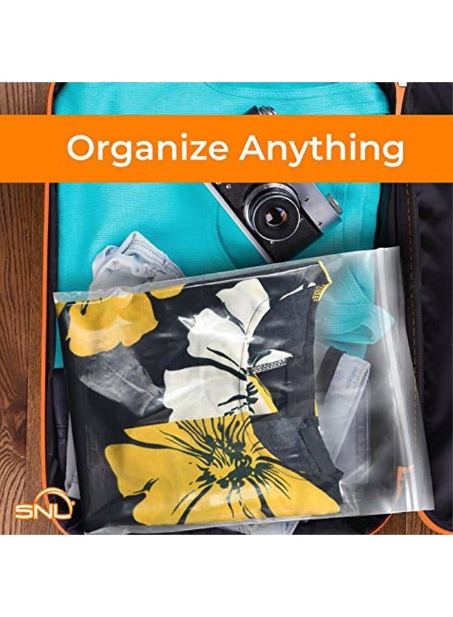 SNL Quality Zipper Lock Reclosable Clear Disposable Plastic Bags, Strong | Assorted Large Bag Sizes - 6" X9", 8" X 10", 9" X 12", 10" X 13" - 2 MIL - 400 Bags - Image 4