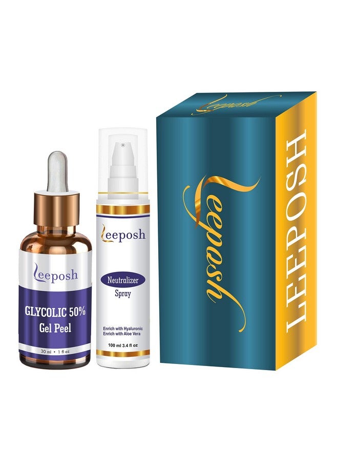 ليبوش مجموعة مصل تقشير حمض الجليكوليك بنسبة 50% لتفتيح البشرة | مقشر AHA لتفتيح البشرة وإشراقها 130 مل - Image 1