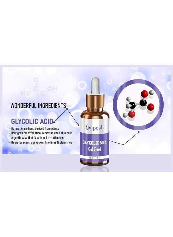 ليبوش مجموعة مصل تقشير حمض الجليكوليك بنسبة 50% لتفتيح البشرة | مقشر AHA لتفتيح البشرة وإشراقها 130 مل - Image 4