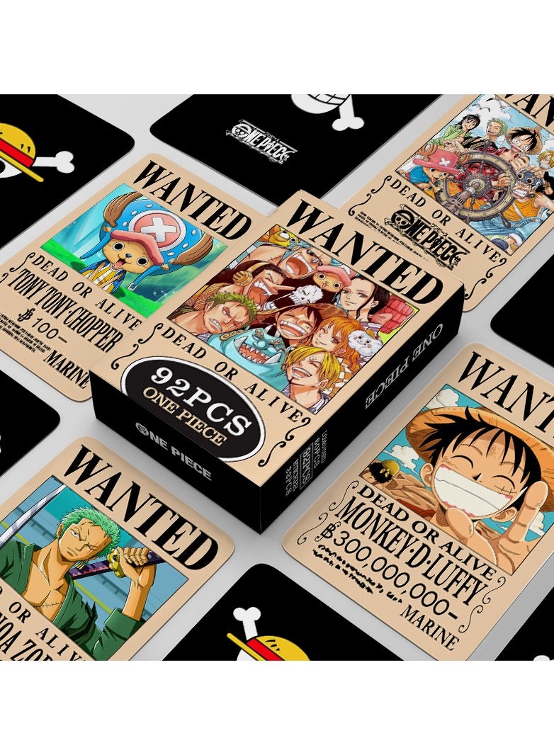 Generic 92 Pcs One Piece Lomo Cards With Stickers Set  - Image 5