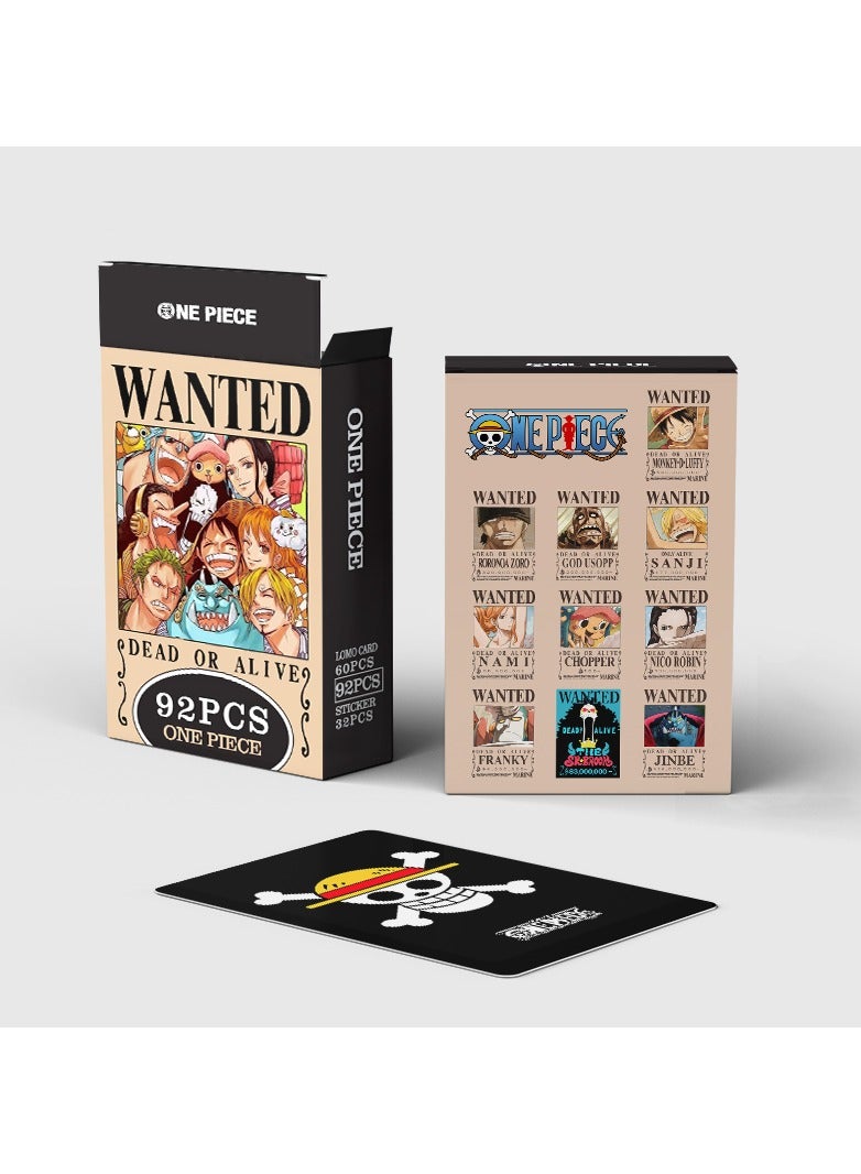 Generic 92 Pcs One Piece Lomo Cards With Stickers Set  - Image 3