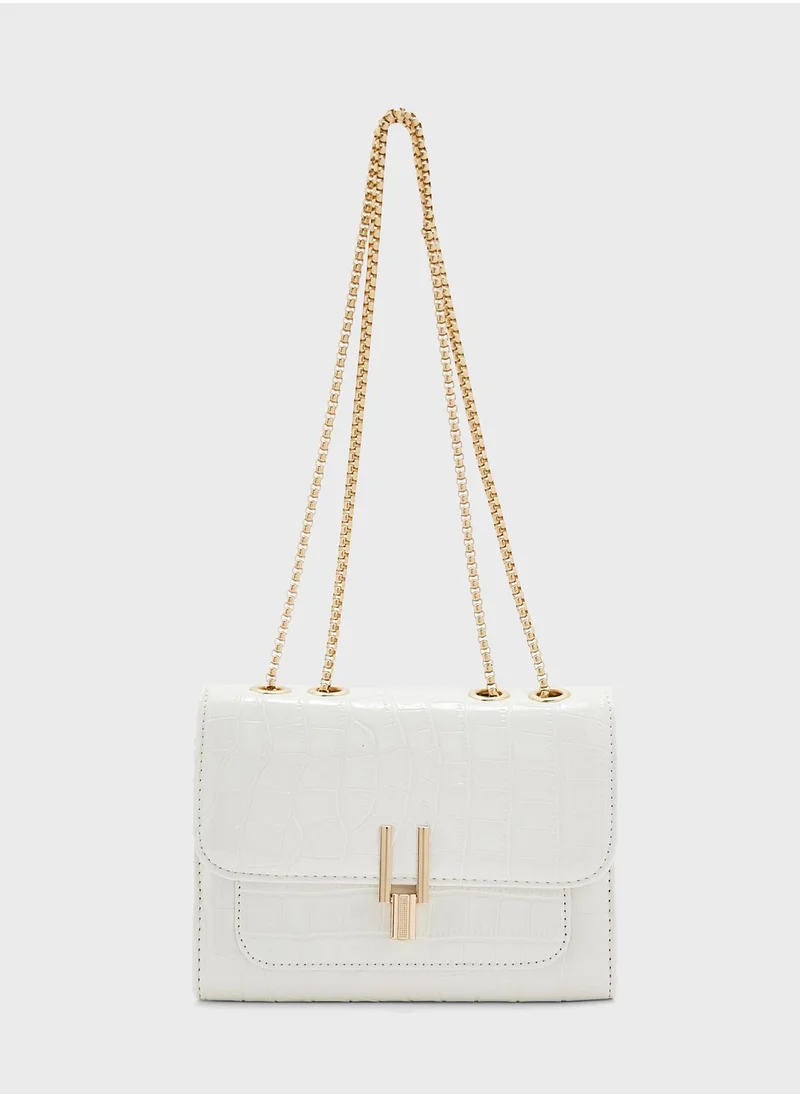 ايلا Croc Detail Mini Crossbody Bag