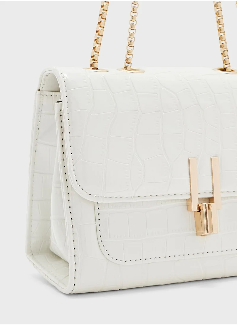 ايلا Croc Detail Mini Crossbody Bag