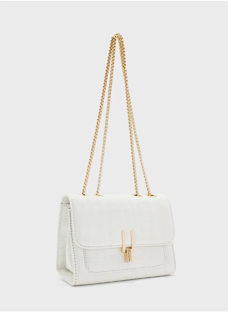 ايلا Croc Detail Mini Crossbody Bag