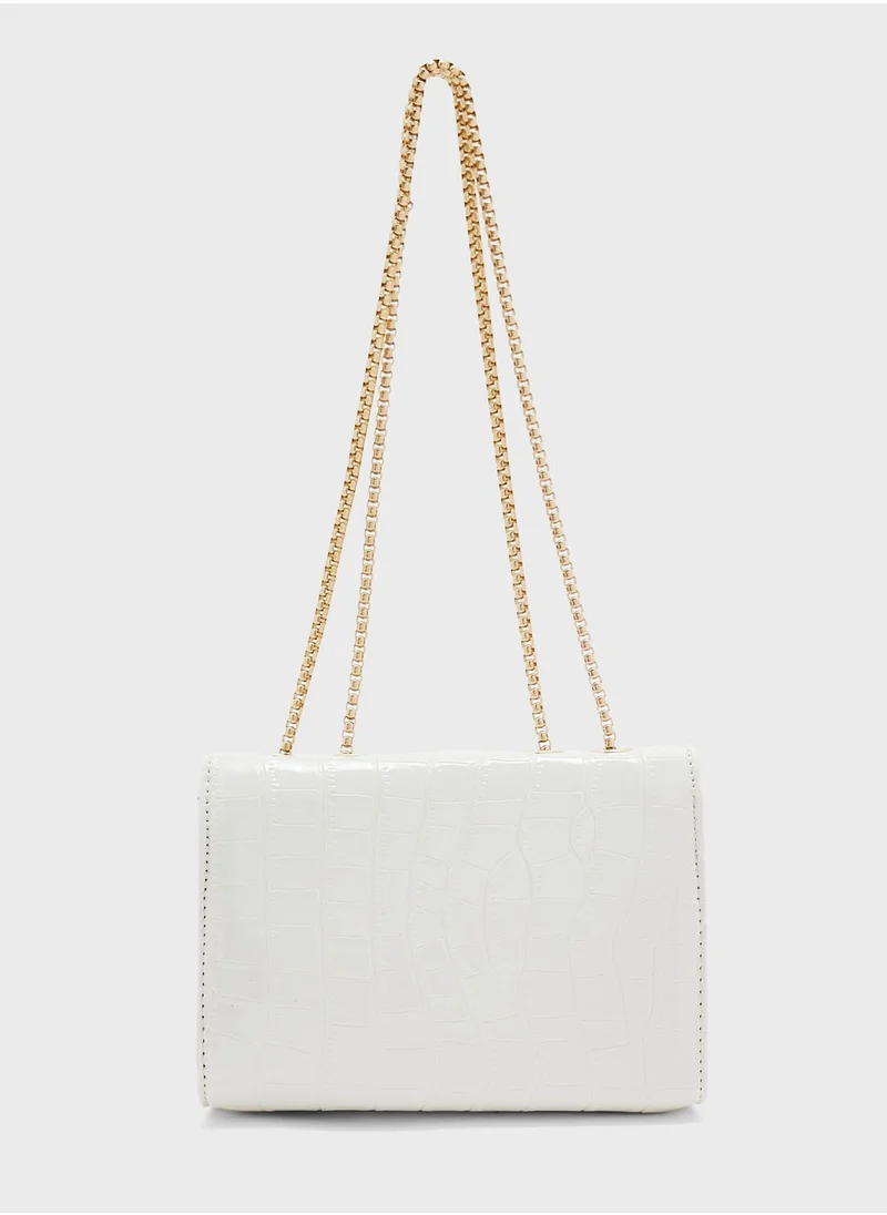 ايلا Croc Detail Mini Crossbody Bag