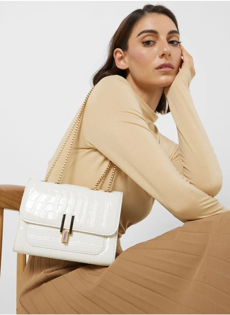 ايلا Croc Detail Mini Crossbody Bag