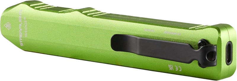 Streamlight 88821 Wedge 1,000-Lumen Max 300-Lumen Standard 1,200-Candela Flat Everyday Carry Flashlight, Includes USB-C Cable and Lanyard, Lime Green - Image 4