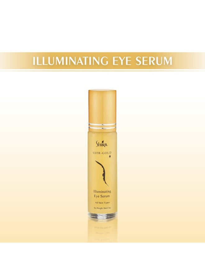 SHIRA Shir-Gold Illuminating Eye Serum HelpsTo Reduce Fine lines and Dark area around EyesHydrates Eye AreaSuits All Skin Types (10 ML) - Image 2