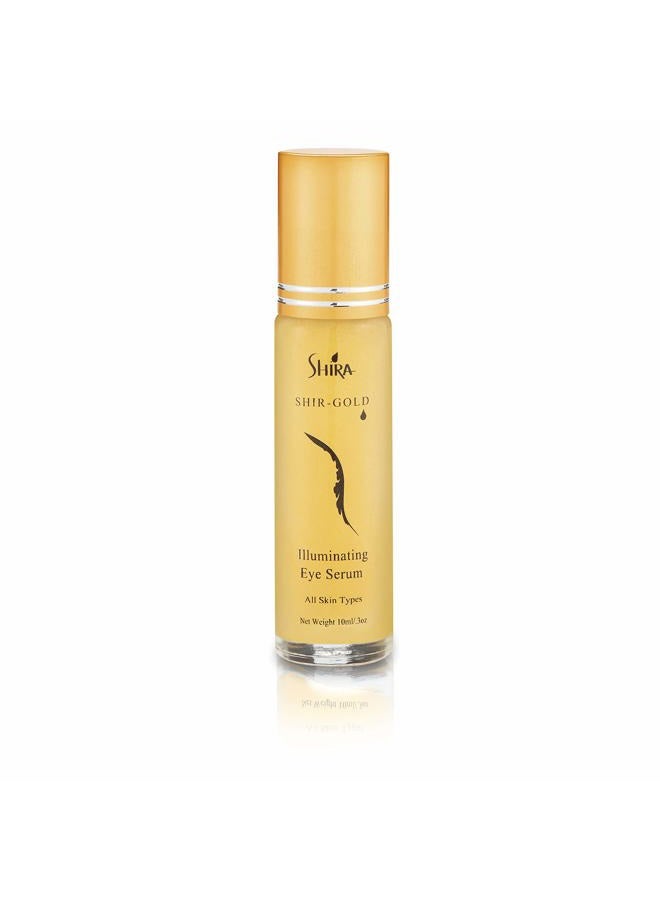 SHIRA Shir-Gold Illuminating Eye Serum HelpsTo Reduce Fine lines and Dark area around EyesHydrates Eye AreaSuits All Skin Types (10 ML) - Image 1
