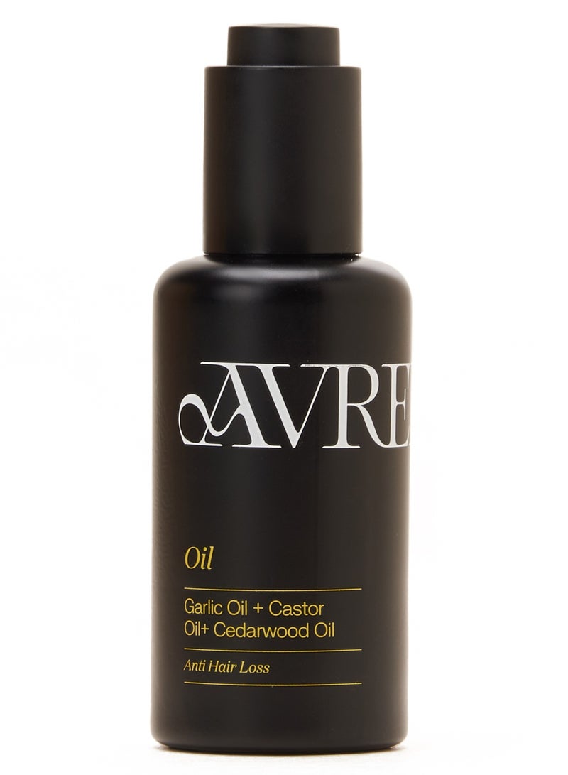 AVRELLE GARLIC OIL + CASTOR OIL + CEDARWOOD OIL DRY OIL BLEND FOR HAIR LOSS AND THINNING