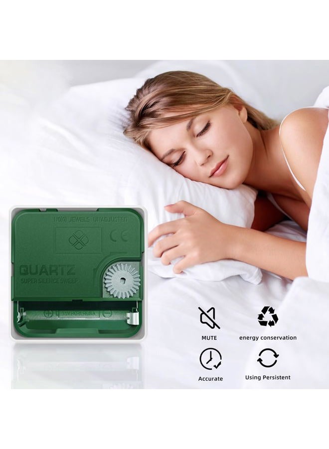 TIMESS Wall Clock, Classic Wood Style Finish, 11 Inch Non-Ticking Silent Battery Operated Analog Clock, Ideal Retro Decor for Home, Bedroom, Living Room, Kitchen, Bathroom, Office(Wood Brown) - Image 5