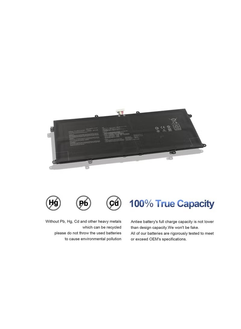 بطارية لابتوب 15.48 فولت 67 واط/4 خلايا C41N1904 C41N1904-1 متوافقة مع Asus Zenbook Flip 13 UX363EA UX363JA - Image 2