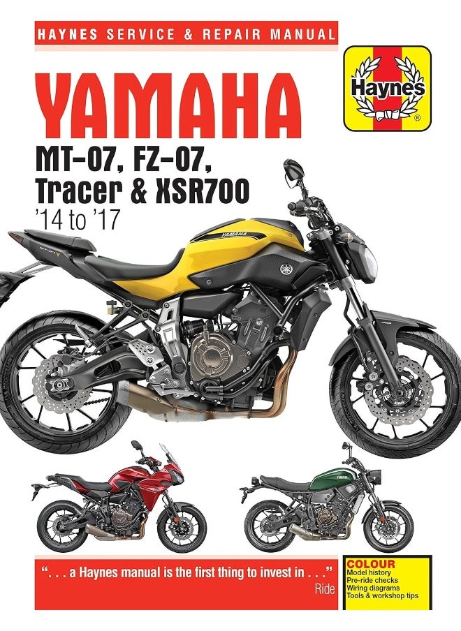 Yamaha MT-07 (Fz-07), Tracer & XSR700 Service and Repair Manual: (2014 - 2017)  - Image 2