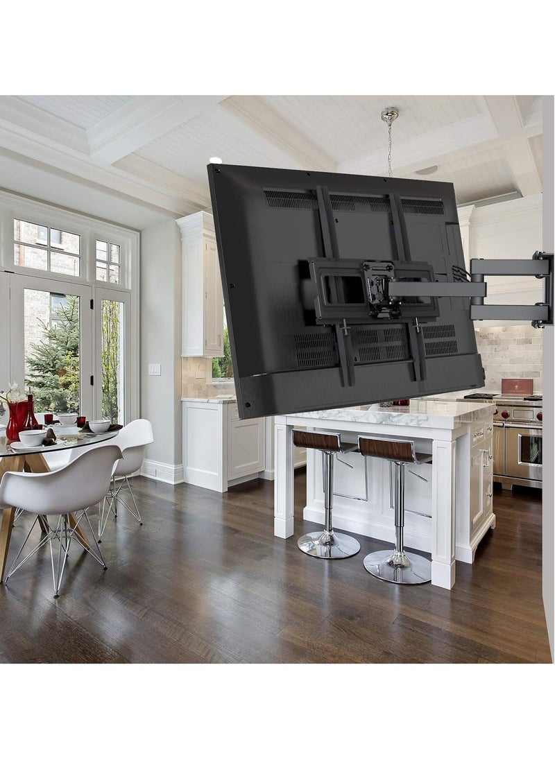 ELTRAZONE Full Motion TV Wall Mount, Articulating Swivel Extension Arm, Fits 37-75" TVs Up to 132lbs, Max VESA 600x400mm, Heavy Duty TV Mount for Home & Office – EBLF7  - Image 2