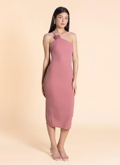 SHAPES Floral One-Shoulder Dress