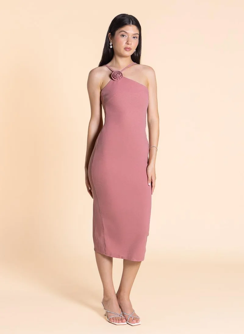 شايبس Floral One-Shoulder Dress