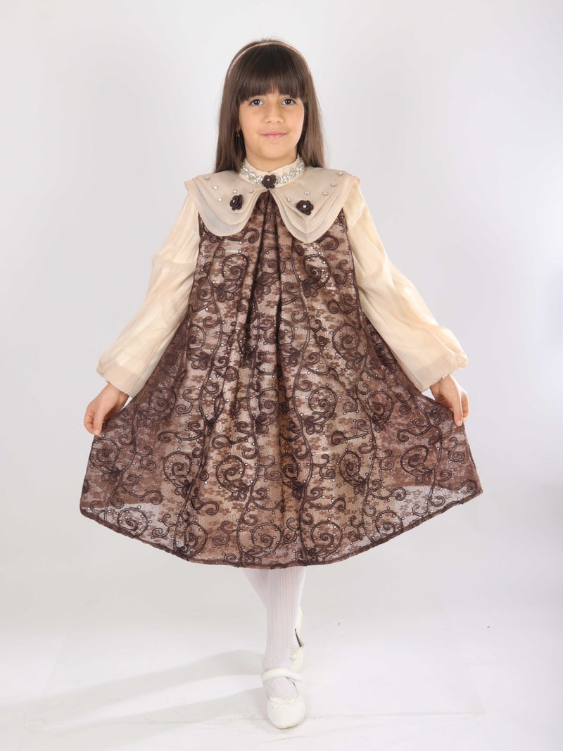 bravokids فستان بناتي، للأعمار من 7 إلى 11 سنة، 2703 - Image 1
