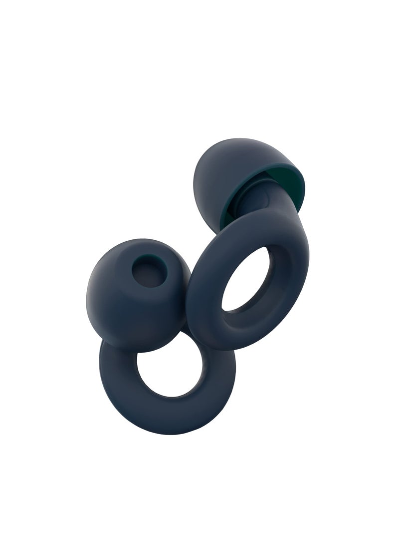 Loop Quiet Ear Plugs for Noise Reduction – Super Soft, Reusable Hearing Protection in Flexible Silicone for Sleep, Noise Sensitivity - 8 Ear Tips in XS/S/M/L – 26dB & NRR 14 Noise Cancelling – Black