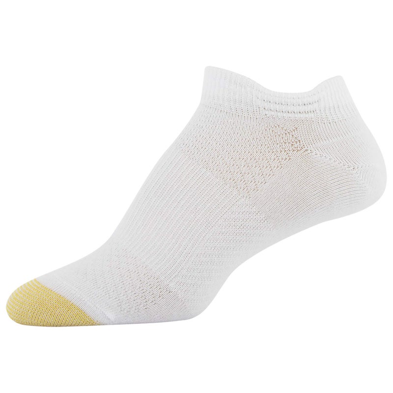 GOLDTOE Women's Eco Sport Double Tab Socks, 6-Pairs, White, Shoe Size: 6-9 - Image 3