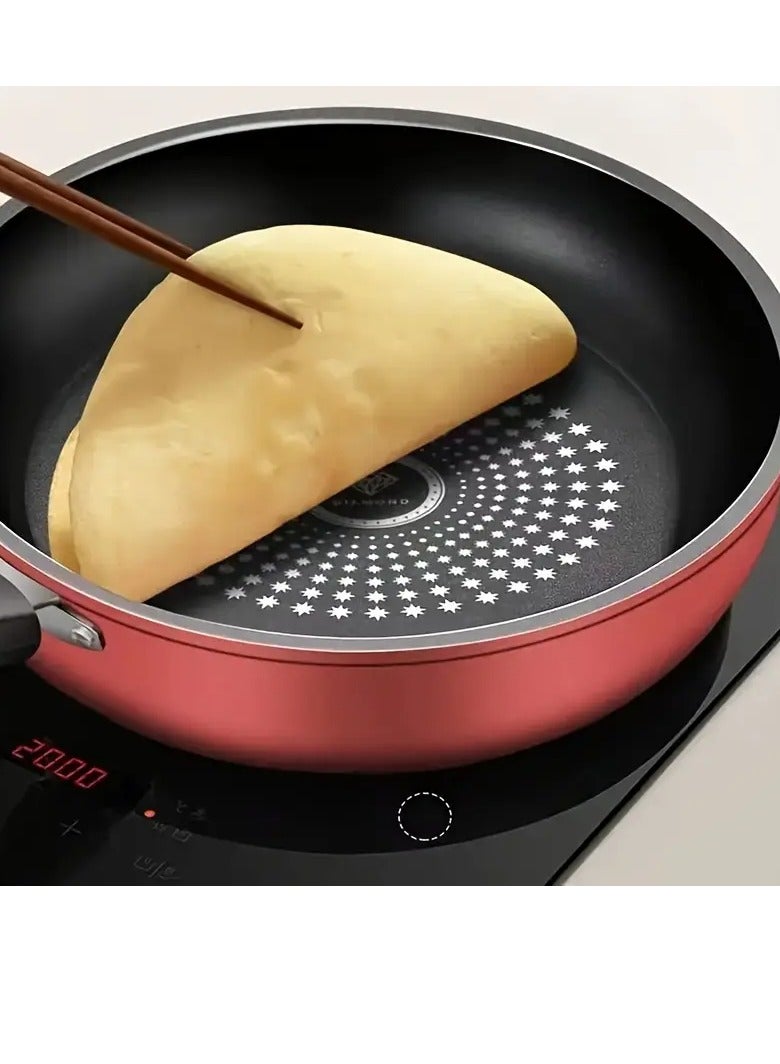 Arabest Cast iron non-stick frying pan suitable for induction stoves, lightweight smokeless frying pan suitable for gas and smooth surface stovetops, with stainless steel handles - Image 1