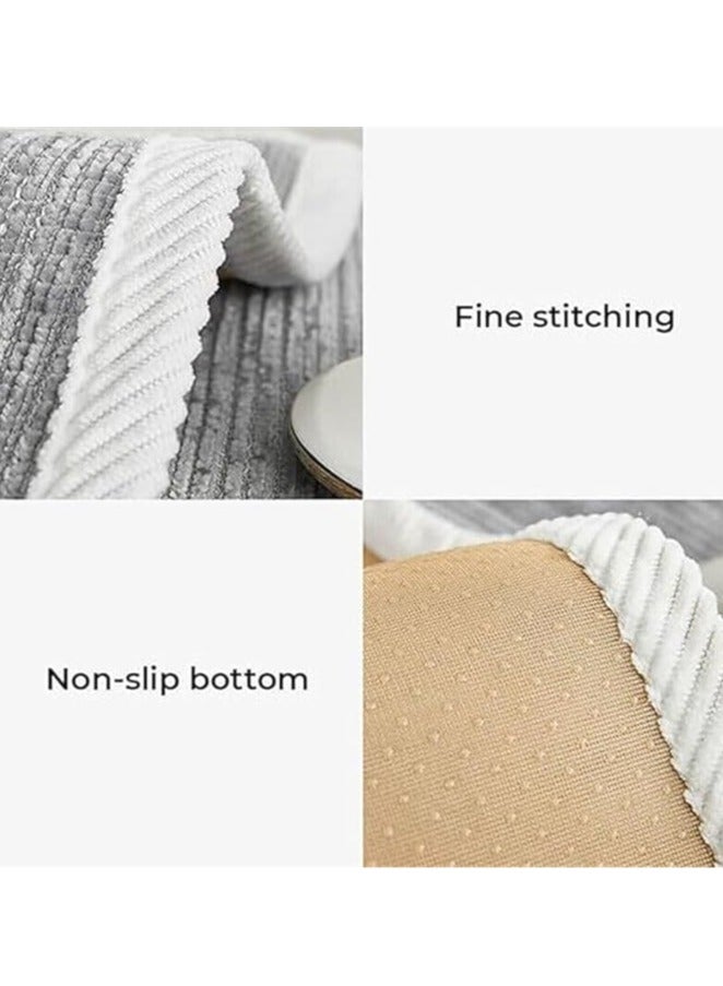 عام من الممكن أن يكون "غطاء أريكة شينيل ممتع وناعم - غطاء أريكة محبوك بخطوط بسيطة وناعمة لجميع الفصول، مقاوم للخدوش، حامي للفراش، حامي للأثاث، غطاء أريكة قابل للغسل غير قابل للانزلاق." - Image 5