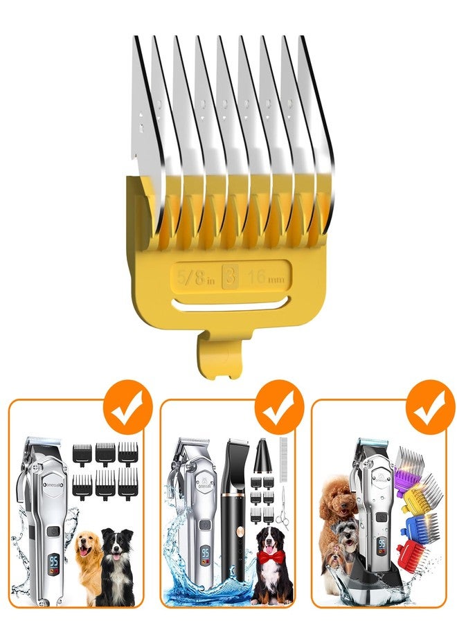 أوني سال أمشاط معدنية صفراء من ون إز أول مقاس 16 مم لماكينات قص شعر الكلاب - Image 2