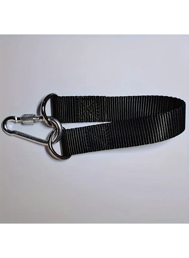 2pc Black Adjustable Heavy Duty Swing Straps With Hooks For Hammock Camping - Image 3