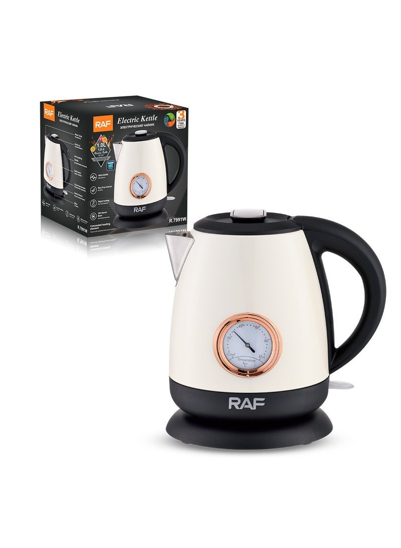 آر إيه أف غلاية منزلية من الفولاذ المقاوم للصدأ مع خاصية إيقاف التشغيل التلقائي بسعة 1.0 لتر - Image 1