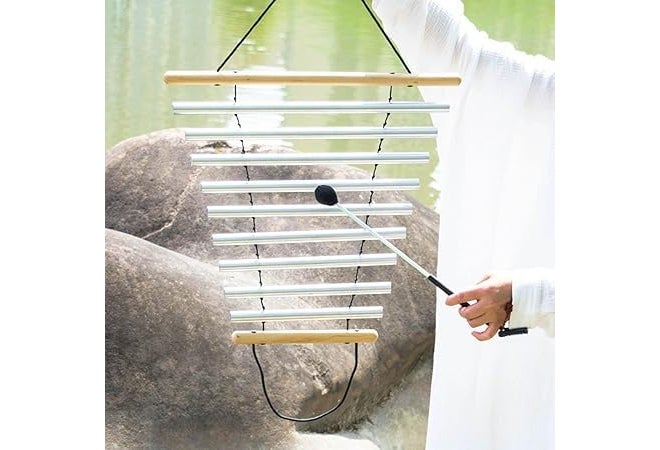 PSE EXPORT Meditation Flow Chime Bath Instrument with Mallet for Home Office Meditation 9 Tones for Home Decor Gifts Items - Image 3