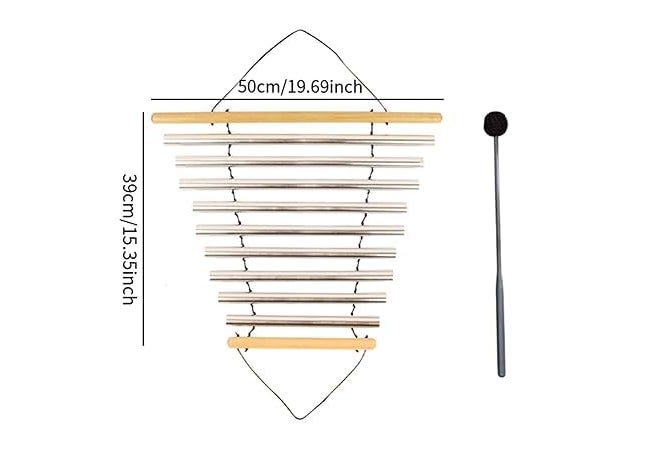 PSE EXPORT Meditation Flow Chime Bath Instrument with Mallet for Home Office Meditation 9 Tones for Home Decor Gifts Items - Image 4